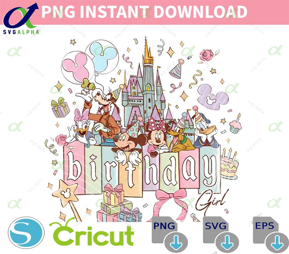 Birthday Girl PNG, Birthday Squad PNG, Happy Birthday PNG, Family Vacation PNG, Vacay Mode PNG, Magical Kingdom PNG, Family Trip PNG